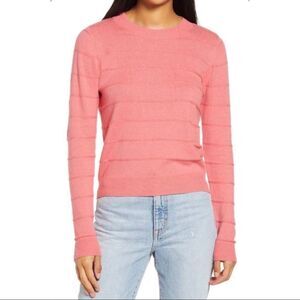 Vero Moda Jo Knitted Pullover Sweater Blouse In Desert Rose